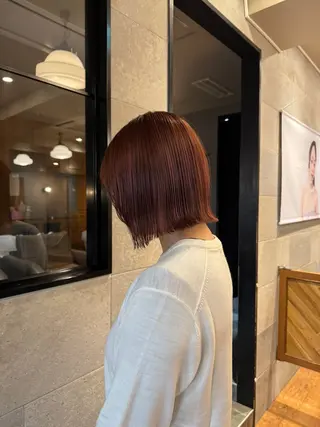 ミディアム ボブ×レイヤーカット 艶髪🇰🇷中山蓮のヘアスタイル