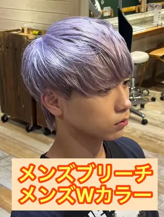 ショート カラー メンズ メンズパーマ&メンズ 縮毛矯正/平野/渋谷のヘアスタイル