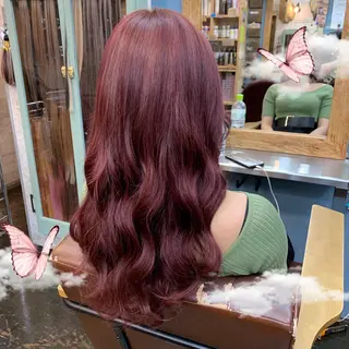 ロング ❤️‍🔥シールエク ＋カラー京❤️‍🔥のヘアスタイル