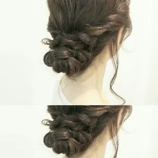 ヘアアレンジ クニモトハルナ ボブ/柔らかカラーのヘアスタイル