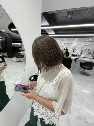 カラー 🫧韓国/似合わせ ボブRION🫧のヘアスタイル