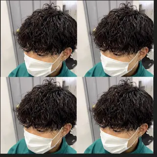 ショート 🔥メンズパーマ 特化 渡辺一翔のヘアスタイル