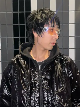 カラー ヘアアレンジ メンズ ハイトーン特化/渋谷 ⚡️コースケ⚡️のヘアスタイル