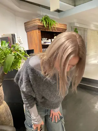 ミディアム カラー 🍃透明感/デザイン 店長MASARU🍃のヘアスタイル