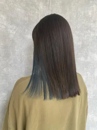 セミロング カラー 入江 允のヘアスタイル