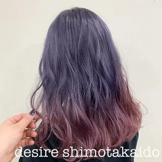 セミロング カラー 薄田 珠美のヘアスタイル