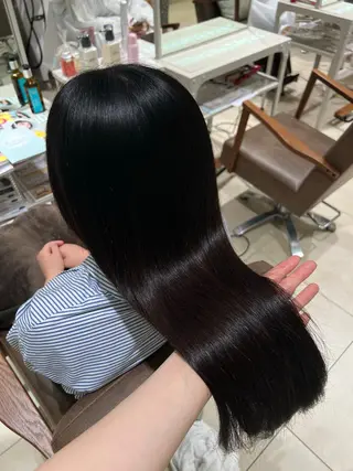 ロング 艶カラー🩵中久保 舞優🩵のヘアスタイル