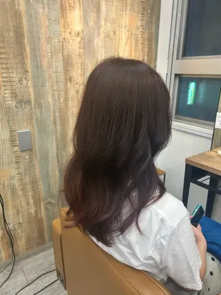 セミロング カラー ⚜️メンズカット・パ ーマ/ひかる⚜️のヘアスタイル
