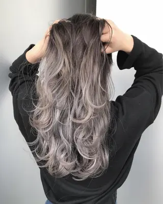 ロング カラー ヘアアレンジ メンズ 阿部 圭悟のヘアスタイル
