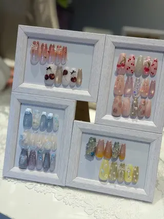 ネイル yume 大人ガーリーネイルのネイルデザイン