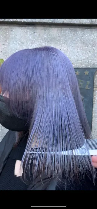 ミディアム カラー れい🫧 ハイトーン特化のヘアスタイル
