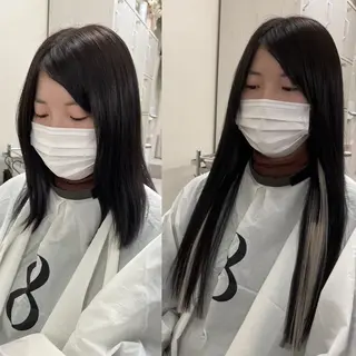 ロング MOE🐈‍⬛🎀 エクステ/ワンホンのヘアスタイル