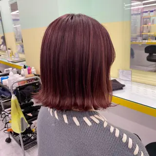 ミディアム カラー ヘアアレンジ mai🍑暖色カラー /レイヤー💖のヘアスタイル