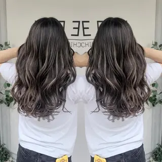 セミロング カラー バレイヤージュ/ ハイライト/大内格のヘアスタイル