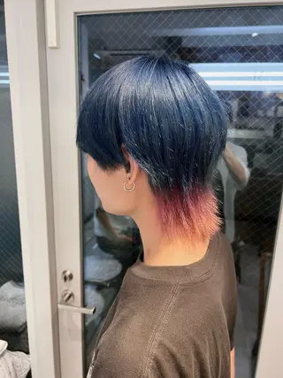 カラー メンズ 【メンズ特化⚡️】 曲がる矯正/千原涼麻のヘアスタイル