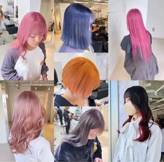 ミディアム カラー 🎗副店長/井上 竜 ブリーチ指名No.1のヘアスタイル