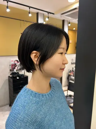 ショート hub hair レイヤー/透明感のヘアスタイル