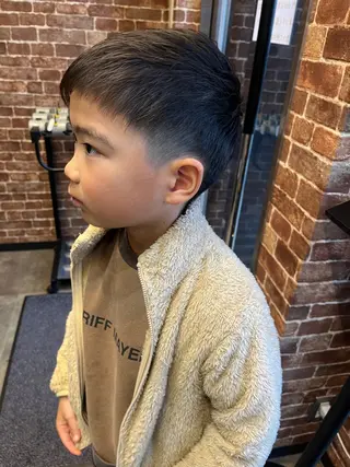 ショート カラー メンズ キッズ 久木原 ゆりのヘアスタイル