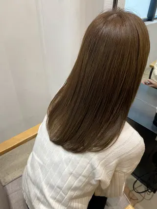 セミロング カラー 🎀透明感ナチュラル ガーリー🎀yuhiのヘアスタイル