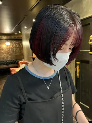 ショート カラー haco＋所属・圧倒的デザイン力 店長🎨RENAのヘアスタイル