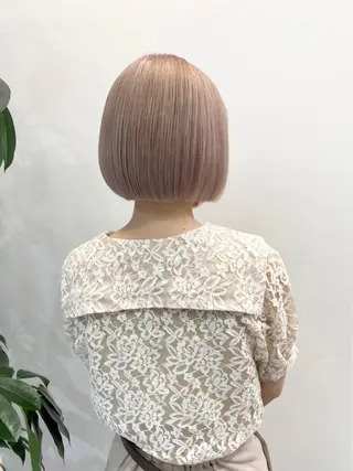 ショート カラー 圧倒的なケアブリーチ /髪質改善🩵松田のヘアスタイル