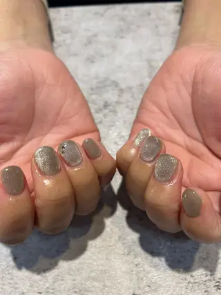 ネイル mellow:ｸﾙﾐ ﹡˖˟༝🎀˖˟ ༝のネイルデザイン