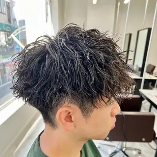 ショート メンズパーマ名人 TAKUMAのヘアスタイル