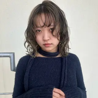 ミディアム 伊藤ほのか/パーマ /酸性ストレートのヘアスタイル