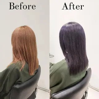 セミロング カラー 💖パーソナル診断 特化YUYA💖のヘアスタイル