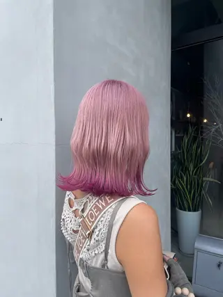 ミディアム カラー 艶髪/透明感カラー/ 韓国/nonokaのヘアスタイル