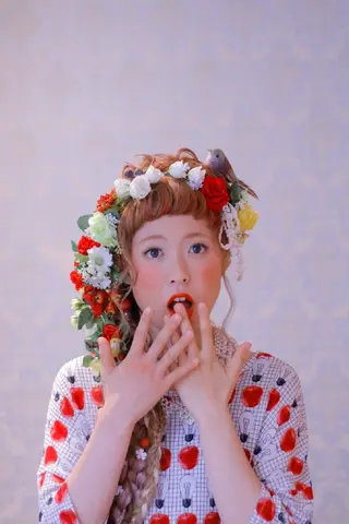 ロング ヘアアレンジ デザインカラー /aiのヘアスタイル