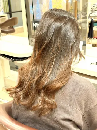 ロング 十場【髪質改善】 【ダブルカラー】のヘアスタイル