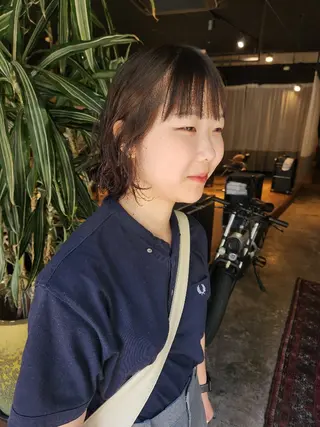 ショート パーマ ハヤシ マユ ✂ 府中美容室のヘアスタイル