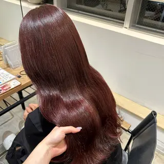 ロング カラー 💜🦋AIRI /パーマ🦋💜のヘアスタイル