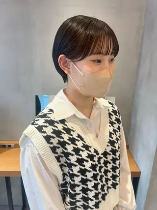 ショート ボブ&顔まわりレ イヤー♡TOMOE♡のヘアスタイル