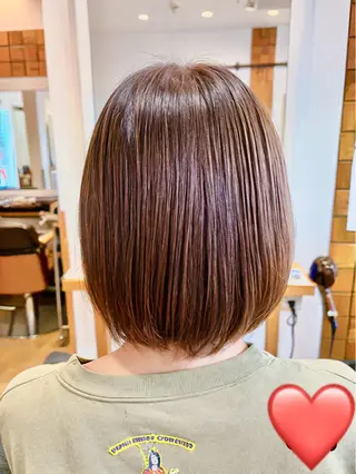ショート パーマ 秋山知穂🧸縮毛矯正 ショート新越谷南越谷のヘアスタイル
