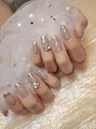 ネイル フィルイン・深爪矯正 長さ出し🎀のネイルデザイン