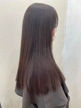 ロング 顔まわりレイヤー/ bob及川亜沙美のヘアスタイル