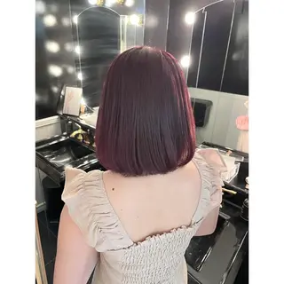 ミディアム カラー miyu /トレンド カラー×艶髪のヘアスタイル