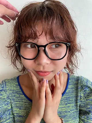 ショート パーマ レイヤー／似合わせ TAKUYAのヘアスタイル