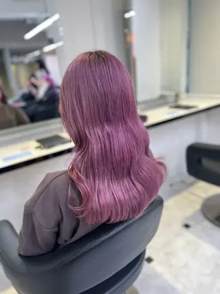 ミディアム カラー ヘアアレンジ 💕上野美容師☁ ブリーチ💖サワのヘアスタイル