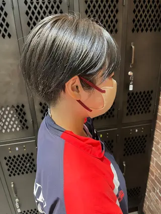 ショート カラー パーマ ヘアアレンジ メンズ キッズ ネイル マツエク・マツパ アイブロウ 久木原 ゆりのヘアスタイル