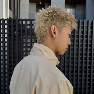 ショート カラー メンズ スパイキーショート/ メンズヘア/hugeのヘアスタイル