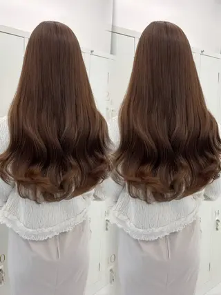 ロング カラー 盛れる顔周り🤍渋谷 Risa🎀のヘアスタイル