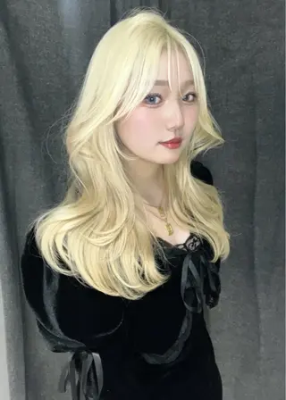 セミロング カラー 🇰🇷韓国ヘア TAKUMI🐯💎のヘアスタイル