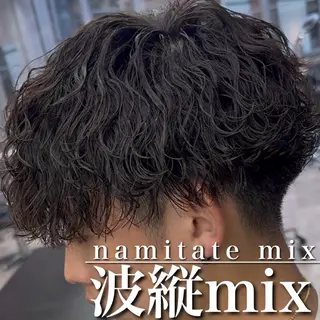 ショート パーマ 【OVARL】縦落ち /波巻き/⛓️カイトのヘアスタイル