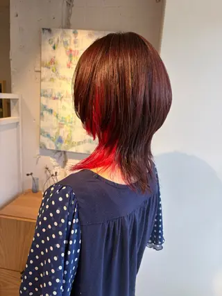 ミディアム 森本 朝香のヘアスタイル