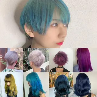 カラー 似合わせ/ブリーチ カラー.岡田友仁のヘアスタイル