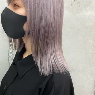 セミロング ハイトーン/デザイン hirokiのヘアスタイル