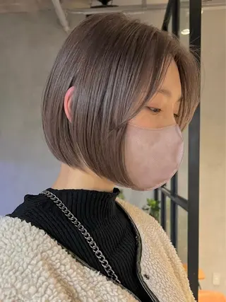 ショート カラー 髙橋碧 透明感カラー / fifthパーマのヘアスタイル